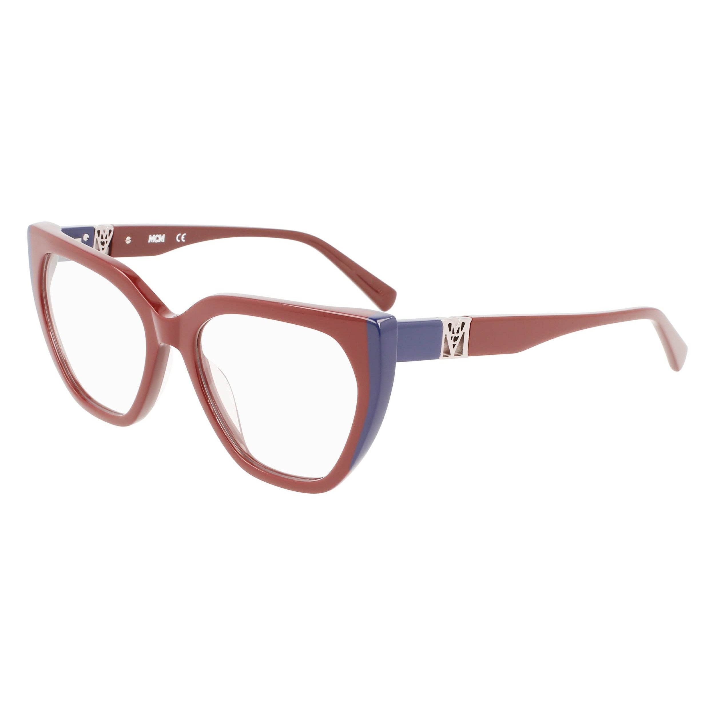 New Mcm 2725 607 Burgundy & Blue Eyeglasses 55mm With Mcm Case